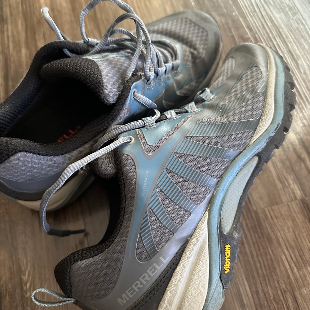 Merrell Blue and Gray Athletic Shoes